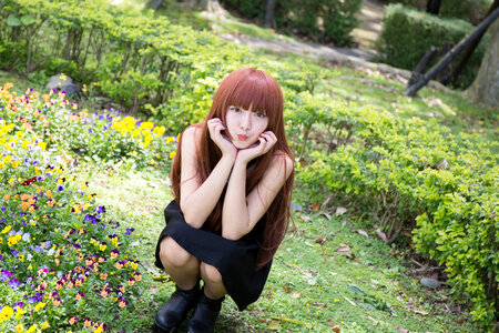 Woman girl portrait