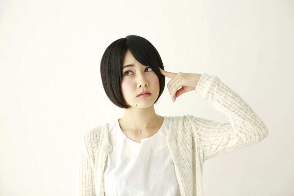 Woman girl thinking