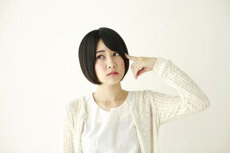 Woman girl thinking