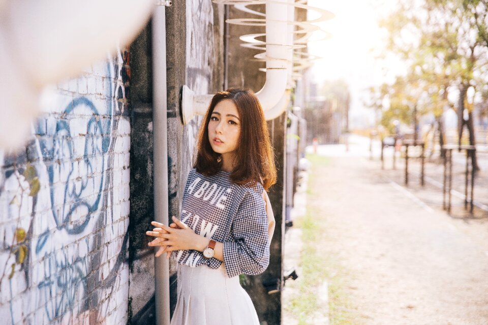 Woman girl portrait
