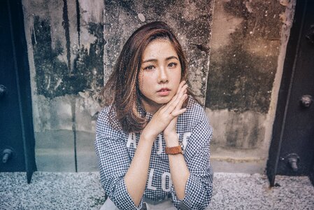 Woman girl portrait