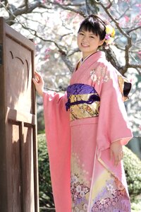 Woman girl portrait kimono