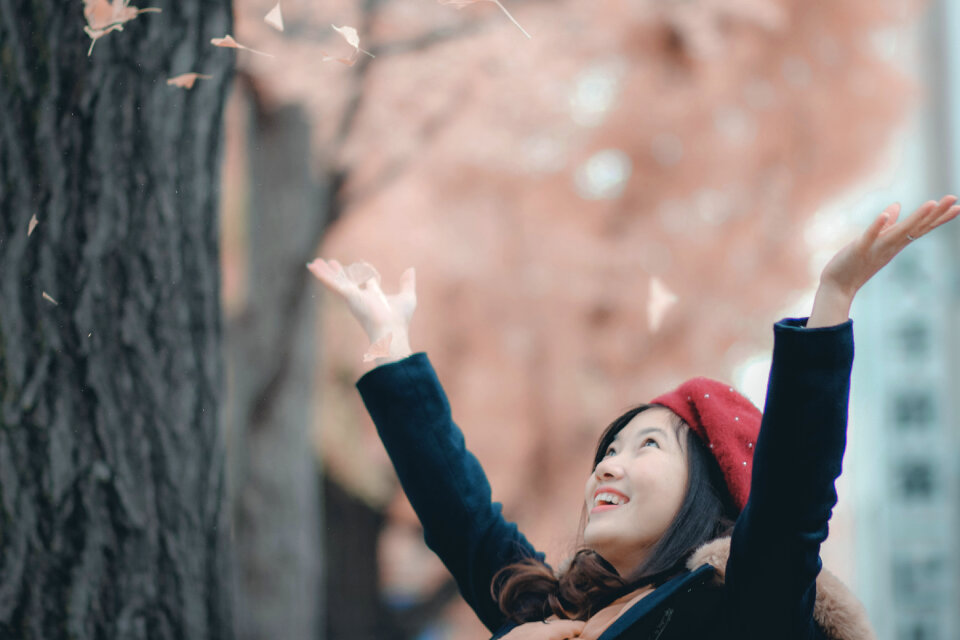 Woman girl portrait