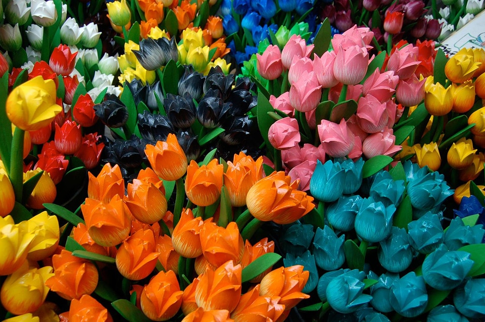 Artificial flowers faux flowers tulip bouquet