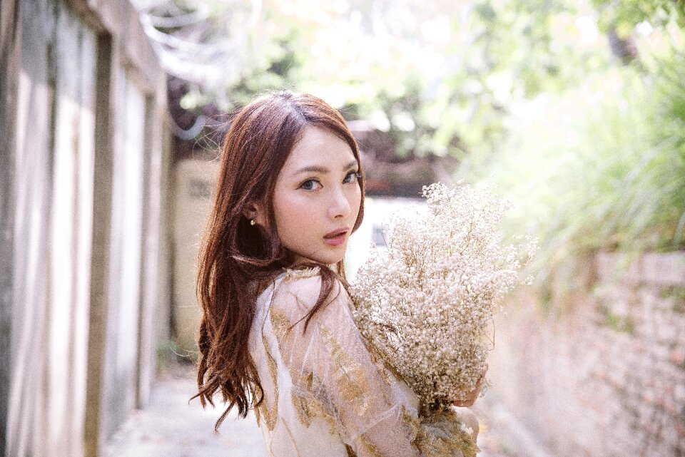 Woman girl portrait