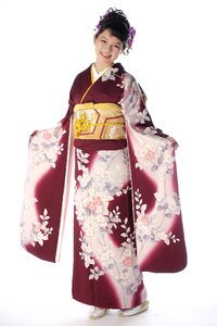 Woman girl portrait kimono