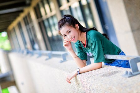 Woman girl portrait