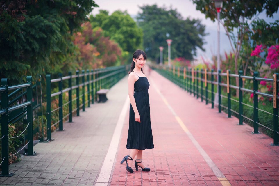 Woman girl portrait
