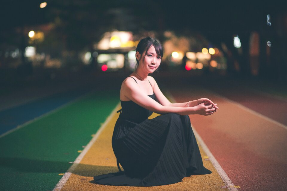 Woman girl portrait