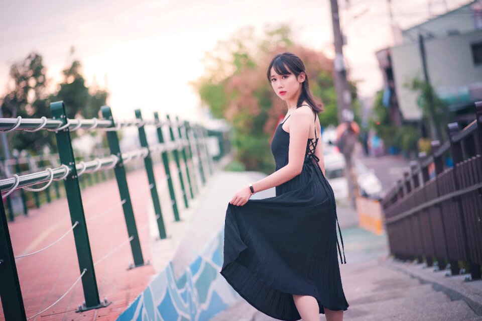 Woman girl portrait