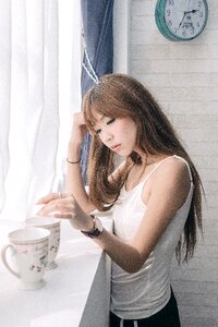 Woman girl portrait