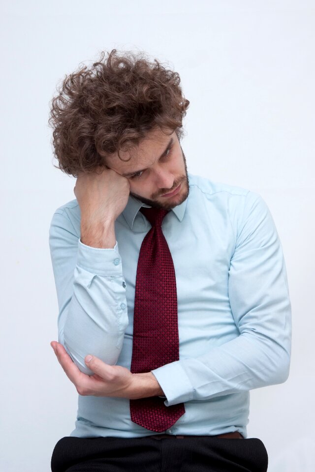 Business man thinking