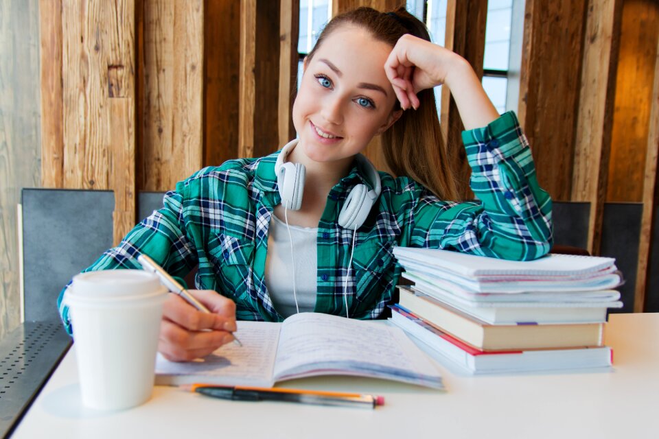 College student girl photo