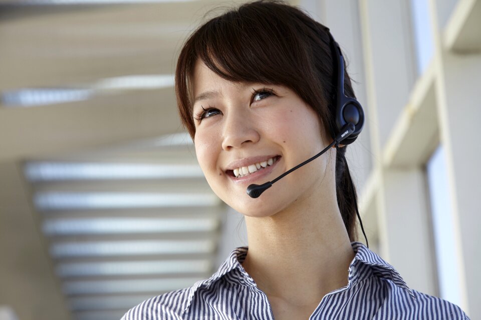 Customer service woman
