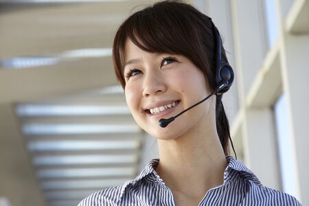 Customer service woman