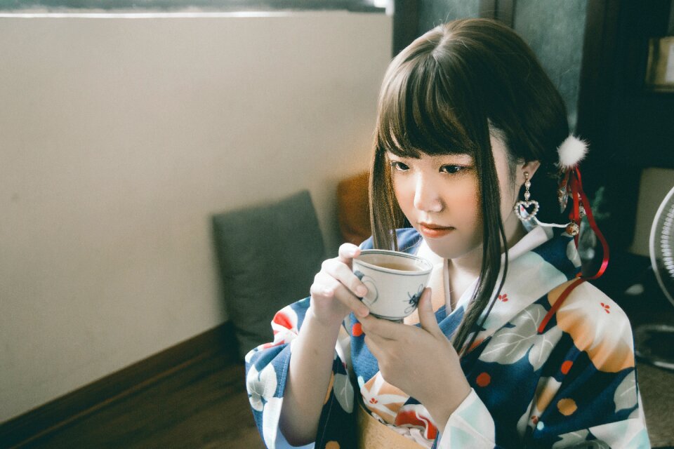 Woman girl portrait yukata