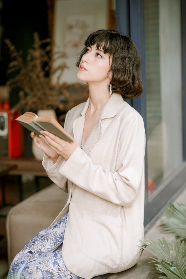 Woman girl portrait