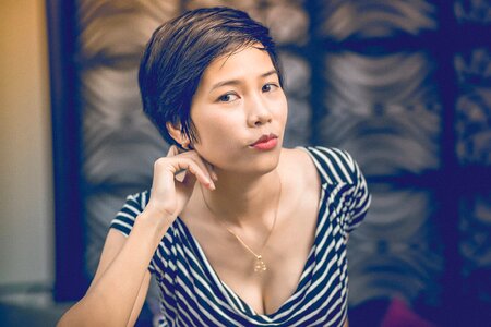 Woman girl portrait