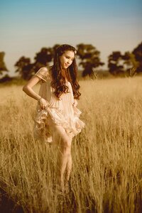 Woman girl portrait