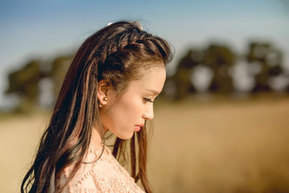 Woman girl portrait