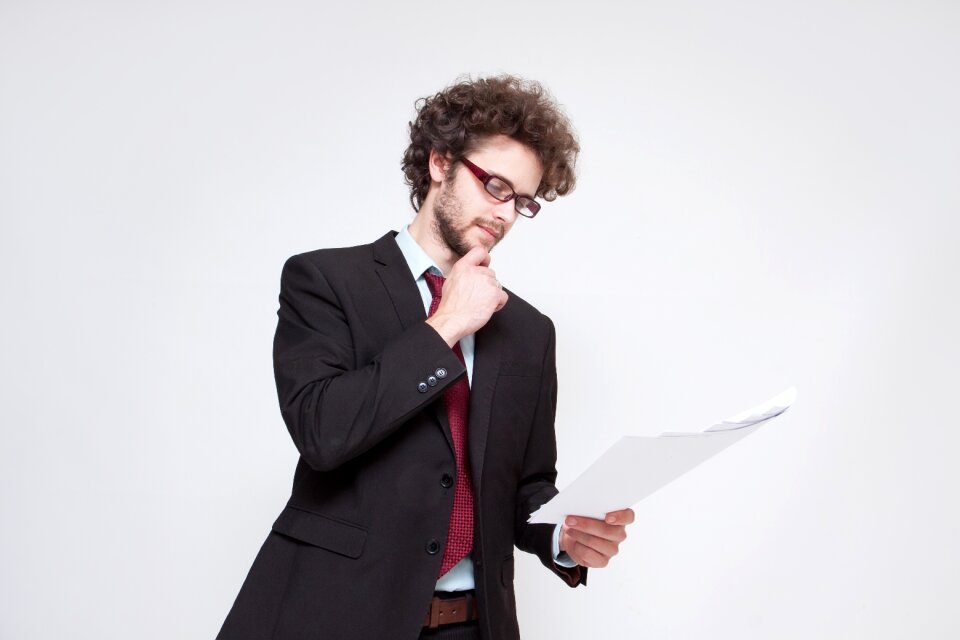 Business man thinking