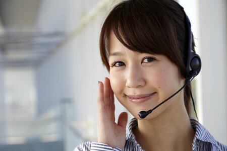 Customer service woman
