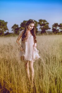 Woman girl portrait