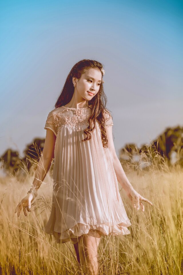 Woman girl portrait