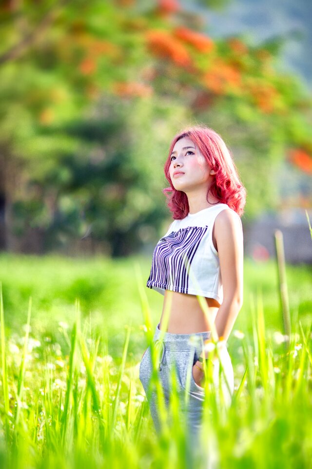 Woman girl portrait
