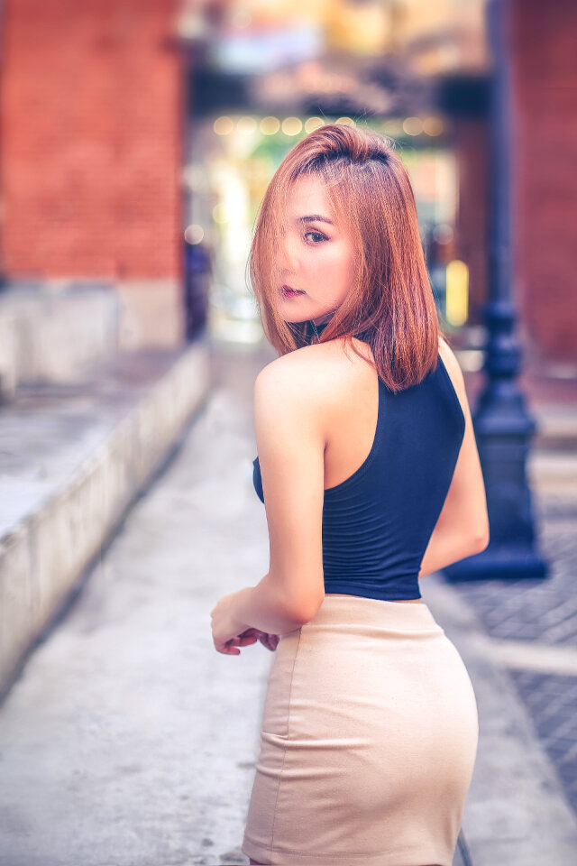 Woman girl portrait