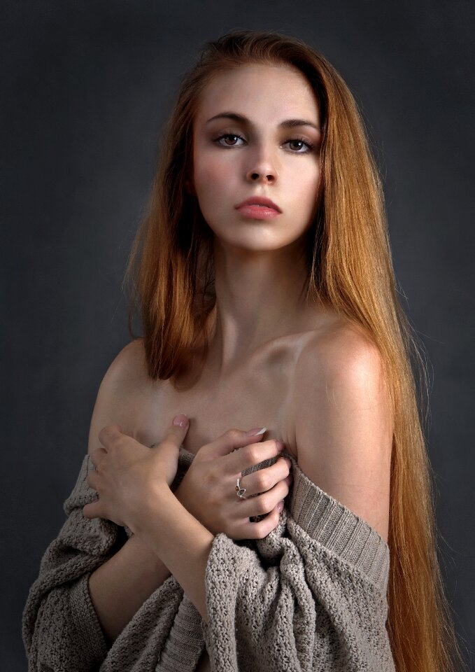 Woman girl portrait