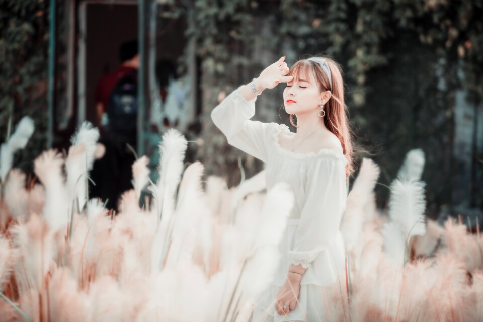 Woman girl portrait