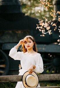Woman girl portrait