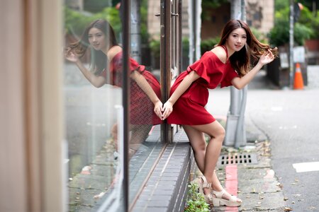 Woman girl portrait