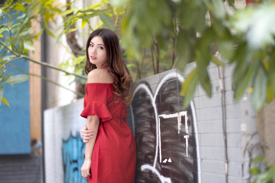 Woman girl portrait