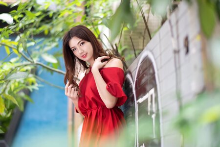 Woman girl portrait