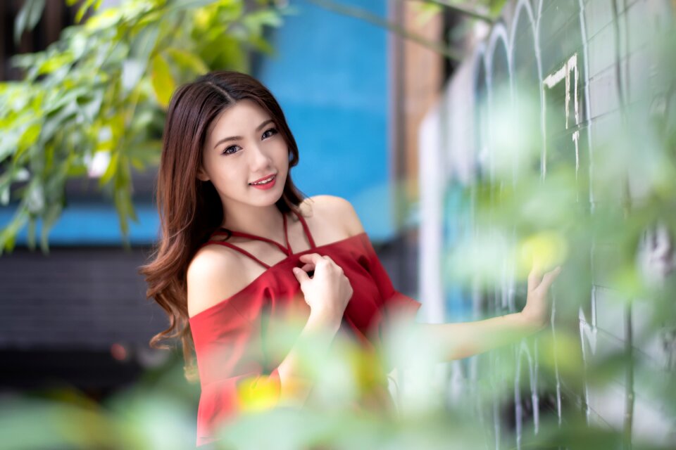 Woman girl portrait