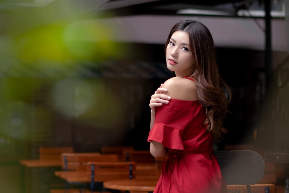 Woman girl portrait