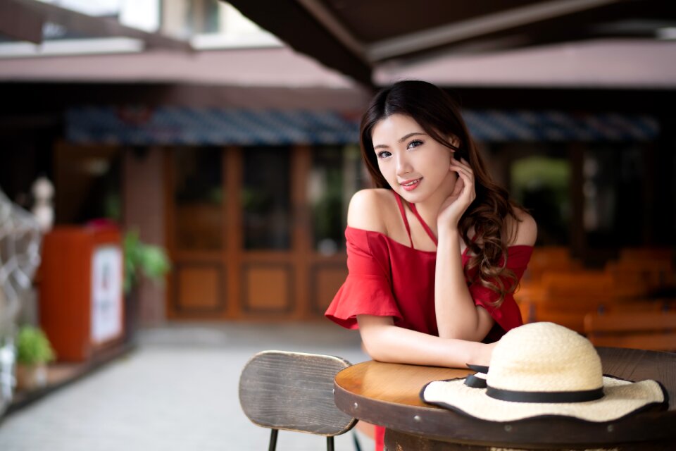 Woman girl portrait