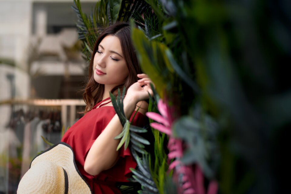 Woman girl portrait