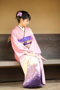 Woman girl portrait kimono photo