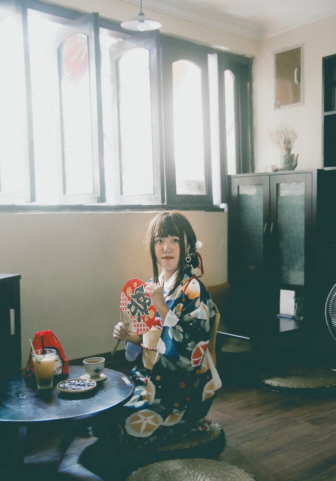 Woman girl portrait yukata