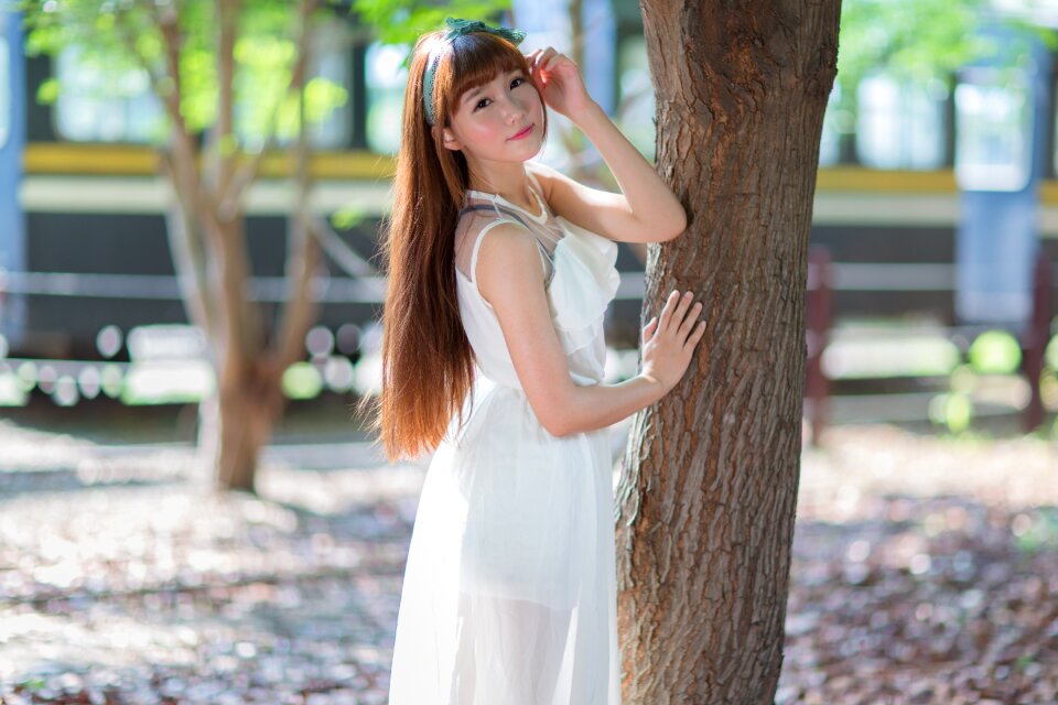 Woman girl portrait