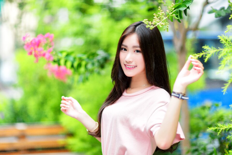 Woman girl portrait