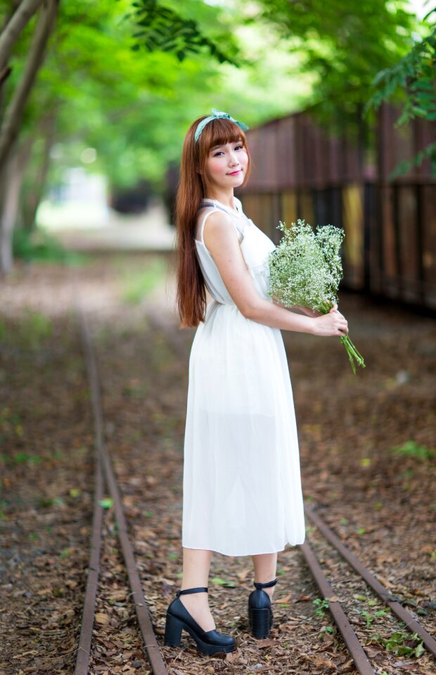 Woman girl portrait