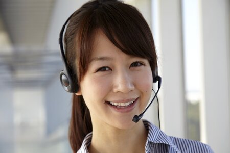 Customer service woman