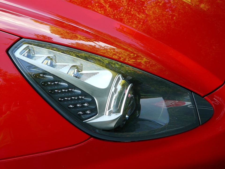 Lamp red dipped beam headlamps