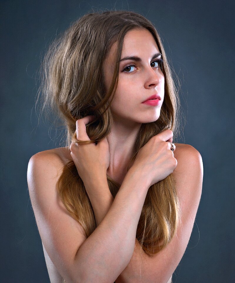 Woman girl portrait
