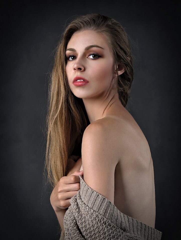 Woman girl portrait