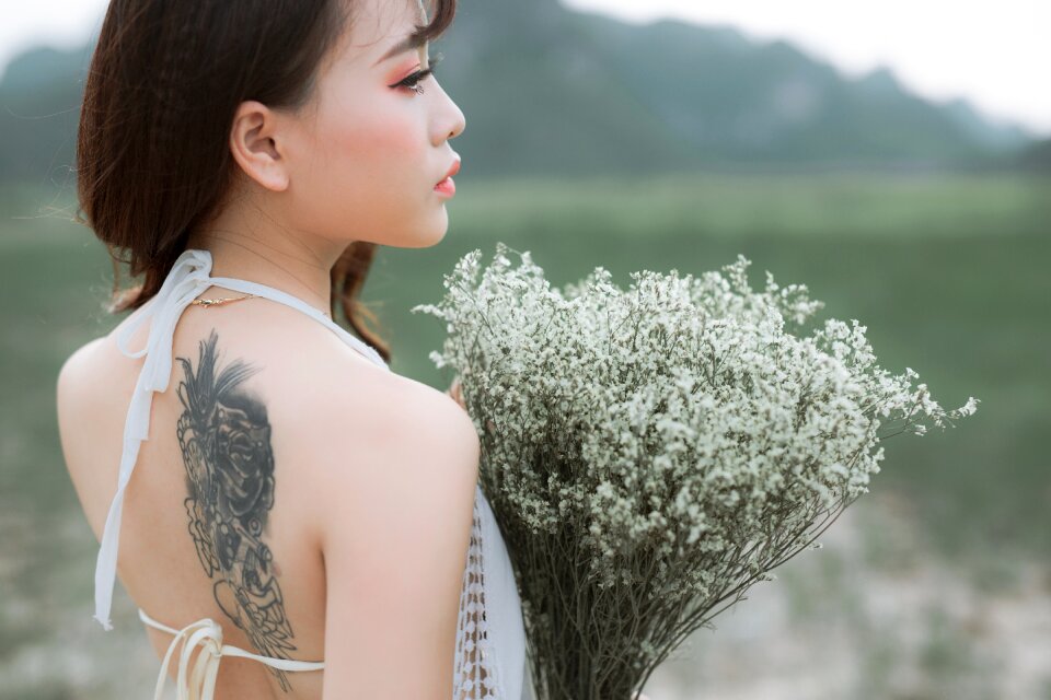 Woman girl portrait